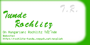 tunde rochlitz business card